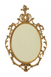 DECORATIVE CARVED GILT WOOD MI