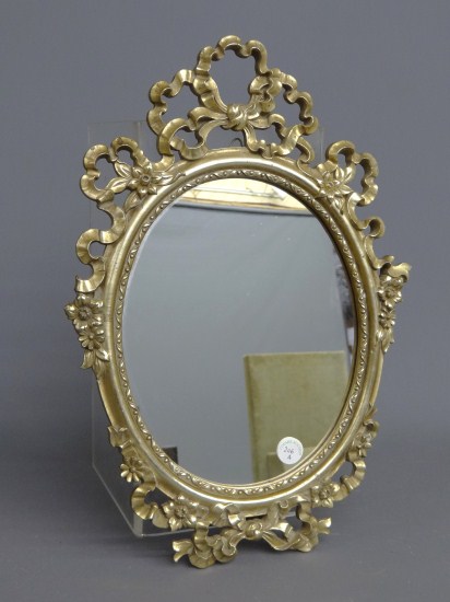 Decorative dresser mirror. 12'' W