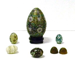 Decorative eggs  six pieces: