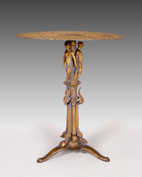DECORATIVE FIGURAL BRONZED BASE