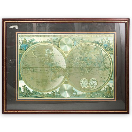 DECORATIVE FRAMED DOUBLE HEMISPHERE