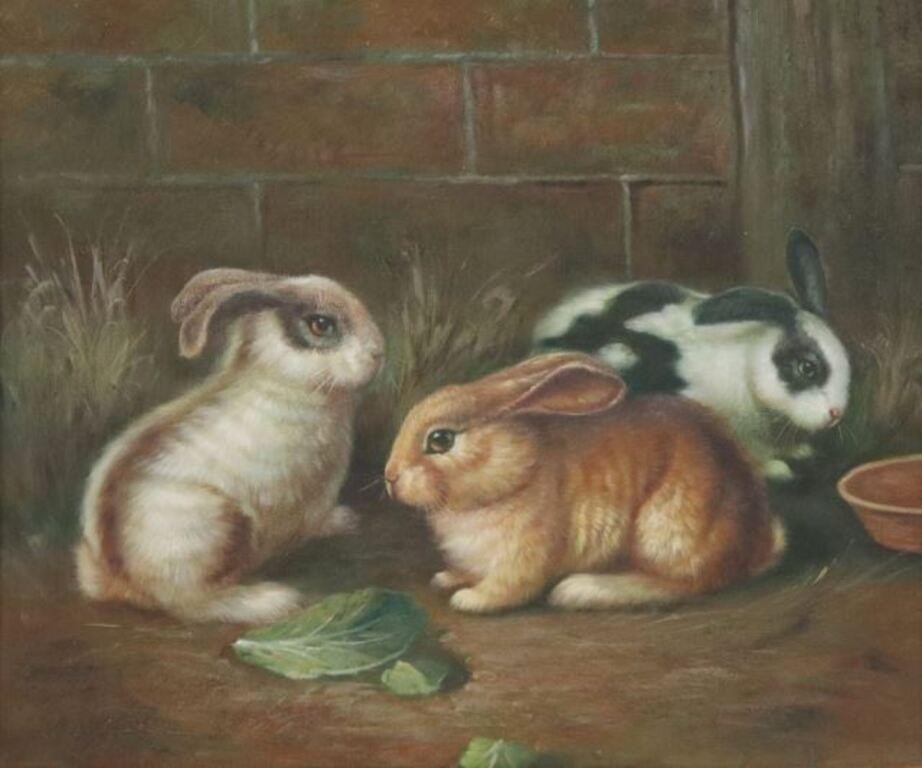 DECORATIVE FRAMED OIL PAINTING