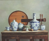DECORATIVE FRAMED PAINTING CHI