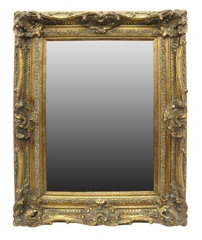 DECORATIVE GILTWOOD MIRROR, 38" X