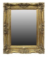 DECORATIVE GILTWOOD MIRROR, 38