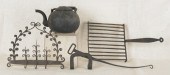 Decorative iron utensil rack t