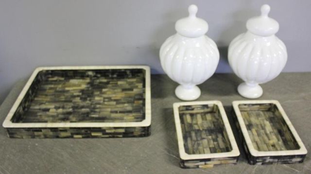 Decorative Lot Including 2 Bone