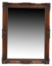 DECORATIVE MAHOGANY BEVELED WA
