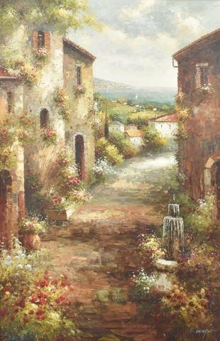 DECORATIVE OIL PAINTING STREET