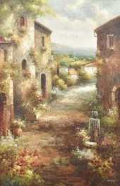DECORATIVE OIL PAINTING STREET