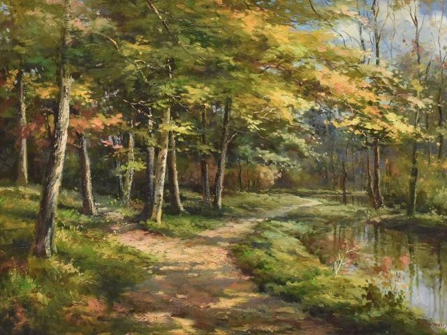 DECORATIVE PAINTING FOREST PATH,