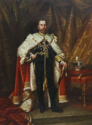DECORATIVE PAINTING KING GEORGE