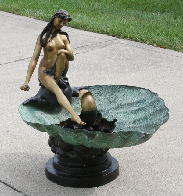 Decorative patinated bronze