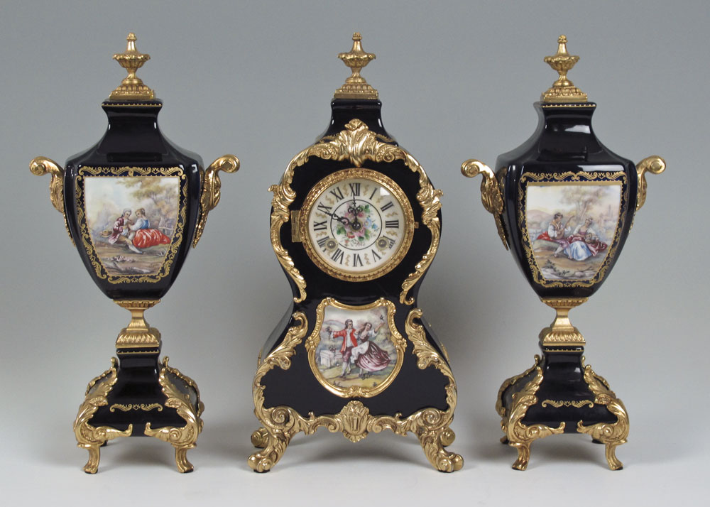 DECORATIVE PORCELAIN CLOCK