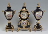 DECORATIVE PORCELAIN CLOCK GAR