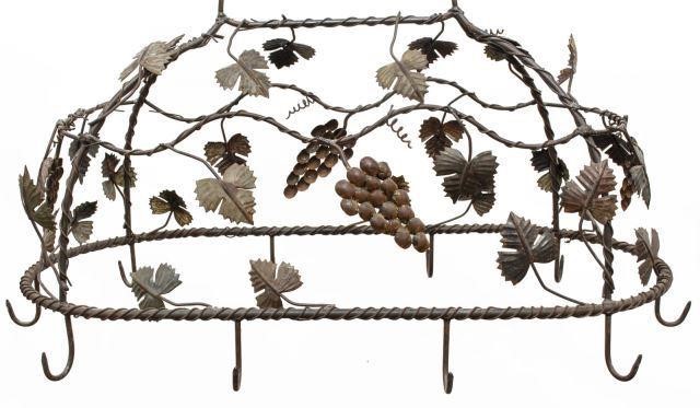 DECORATIVE POT HANGER, GRAPE LEAVES