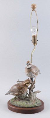 DECORATIVE QUAIL CARVING MOUNT