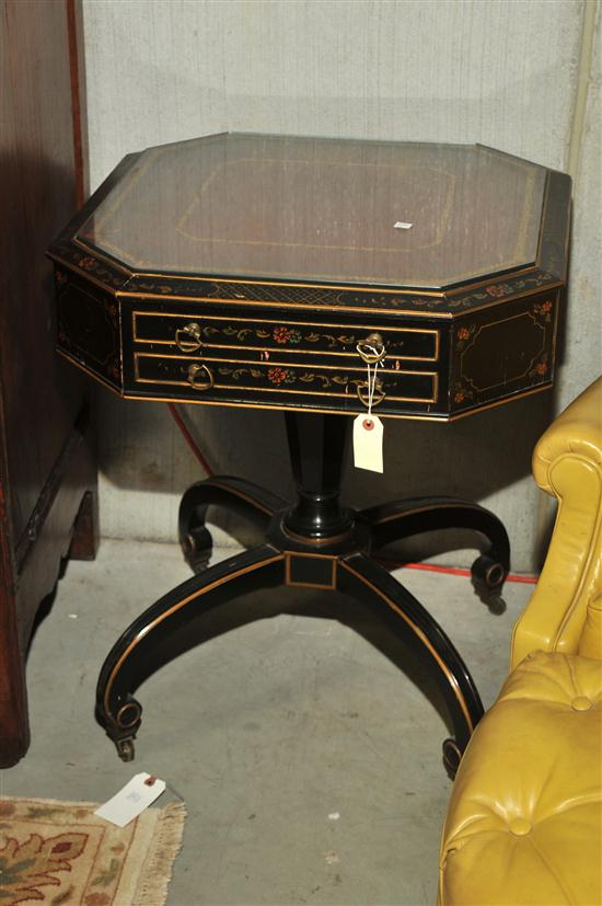 DECORATIVE SIDE TABLE. Square red