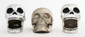 DECORATIVE SKULLS, 3 Three dec