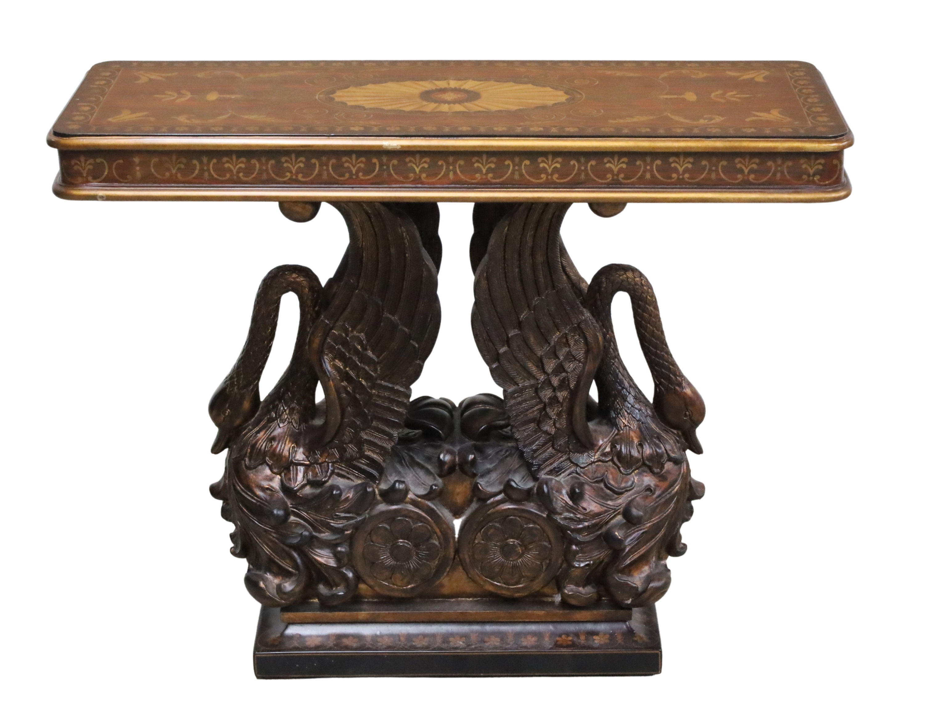 DECORATIVE SWAN FORMED CONSOLE