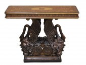 DECORATIVE SWAN FORMED CONSOLE