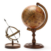 DECORATIVE TERRESTRIAL GLOBE A