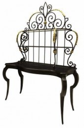DECORATIVE WROUGHT IRON & WOOD