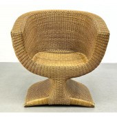 Decorator Wicker Lounge Chair