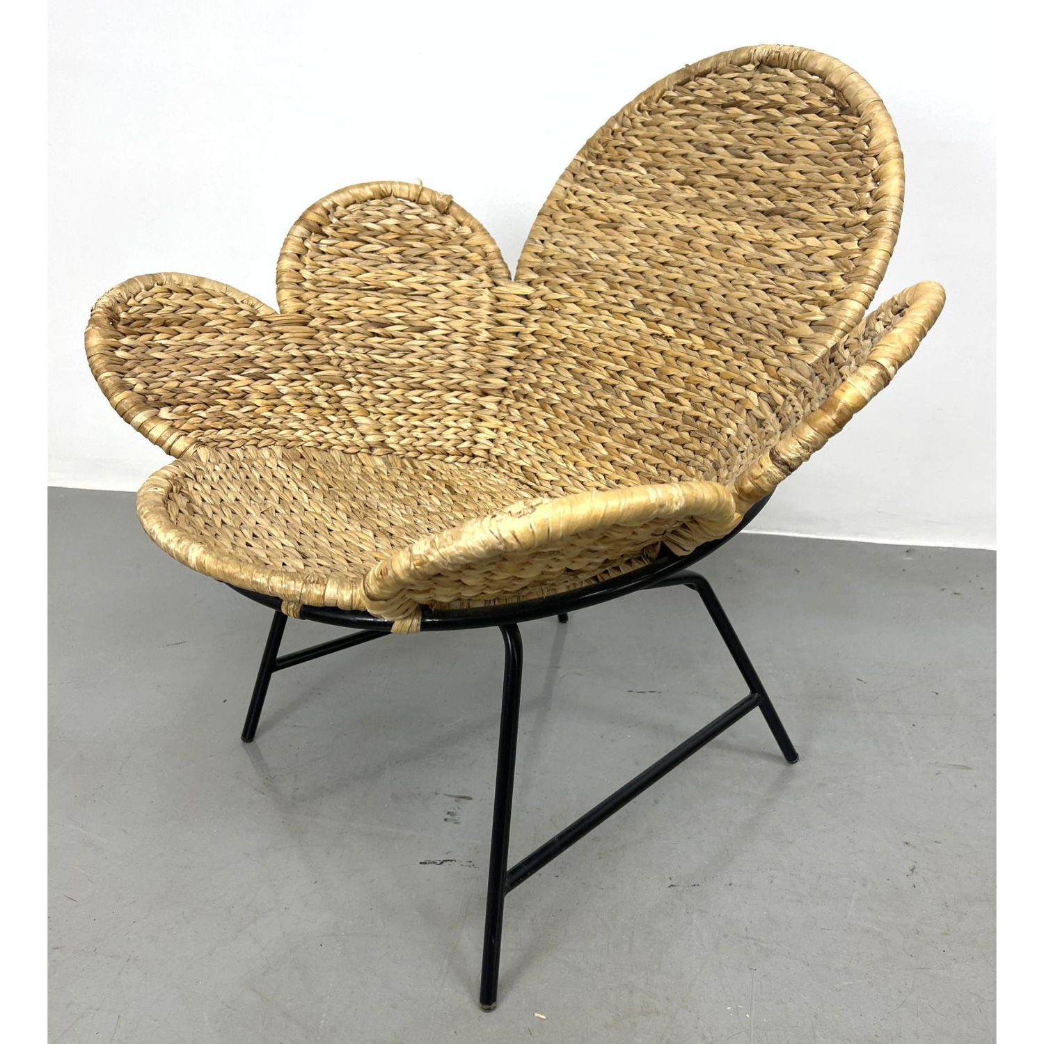 Decorator Woven Rattan Lounge Chair