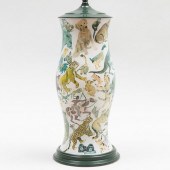 DECOUPAGED TABLE LAMP18 1/4 x
