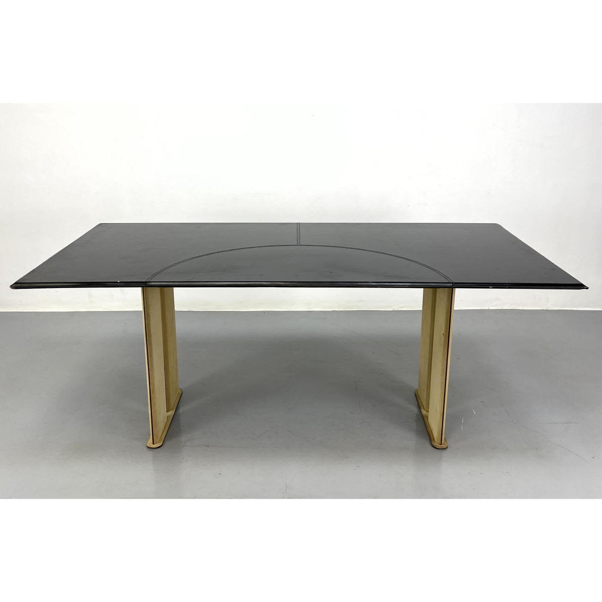 DeCouro Leather Desk Table. Two