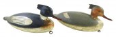 DECOYS: PAIR OF MERGANZER DUCK