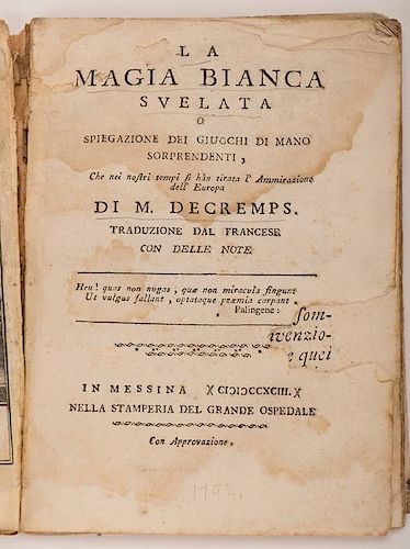 DECREMPS, HENRI. LA MAGIA BLANCA