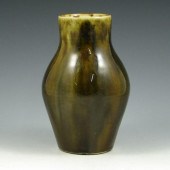 Dedham Pottery vase with a hig