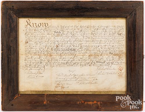 DEED ON VELLUM RECORDING THE