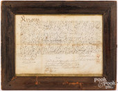 DEED ON VELLUM RECORDING THE T