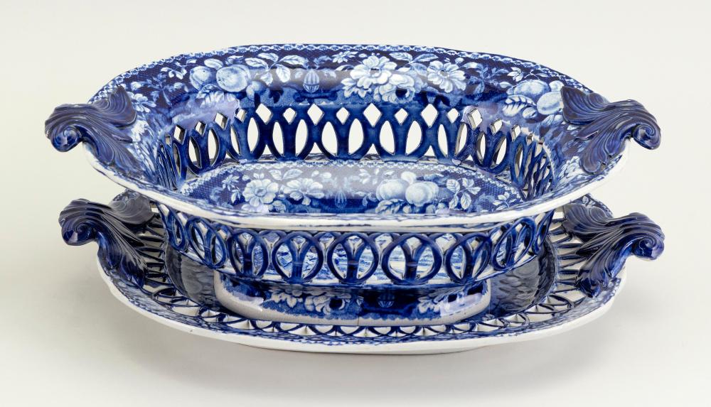 DEEP BLUE STAFFORDSHIRE RETICULATED