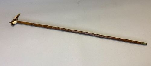 DEER ANTLER CANECane carved from