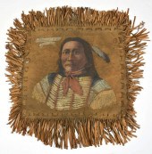 DEER HIDE PAINTING, "CHIEF GOE