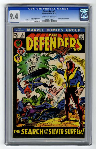 Defenders #2 CGC 9.4 Marvel