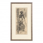 DEGAS, "MARY CASSATT AU LOUVRE