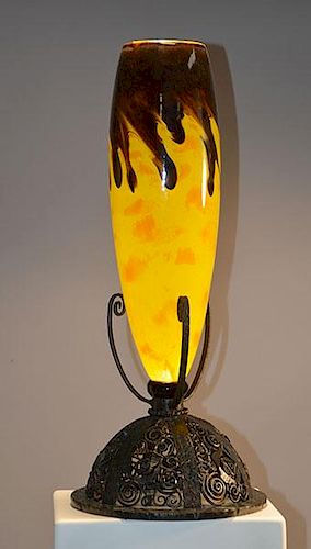 DEGUE ART DECO VASEMonumental Degue