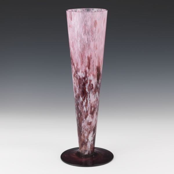 DEGUE FRENCH ART DECO GLASS VASE