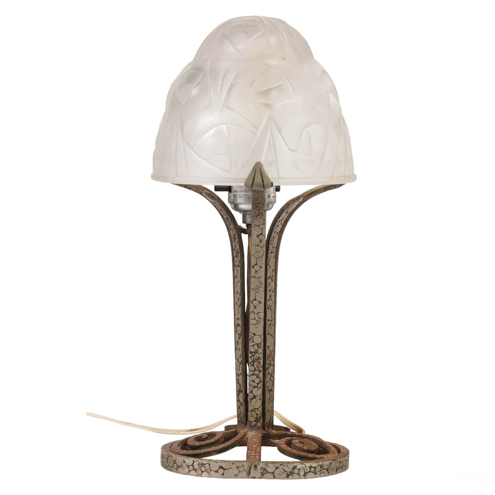 DEGUE FRENCH FROSTED GLASS MUSHROOM
