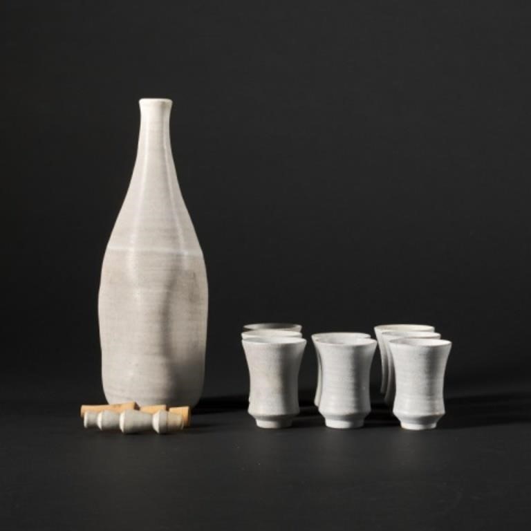 DEICHMANN POTTERY DECANTER SETA
