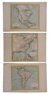 DELAMARCHE - THREE MAPS OF THE