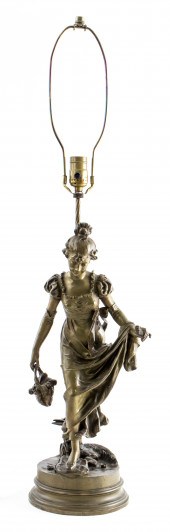 DELAVIGNE FRENCH BRONZE FIGURA