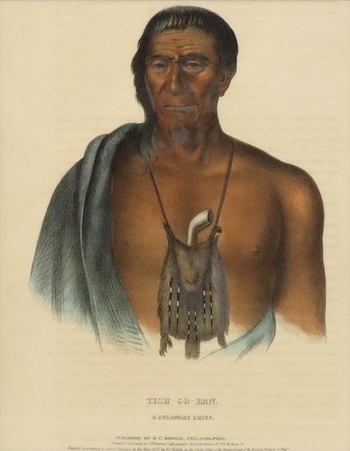 DELAWARE CHIEF LITHOGRAPH INDIAN