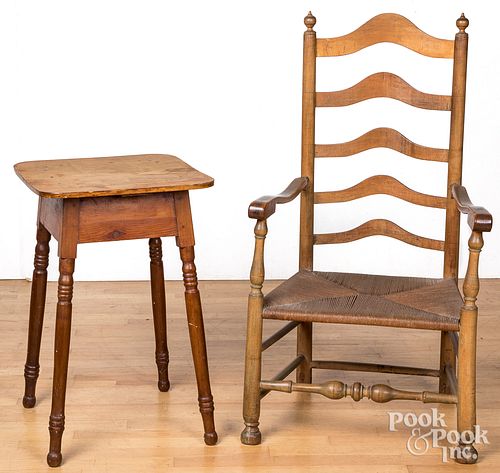 DELAWARE VALLEY LADDERBACK ARMCHAIR