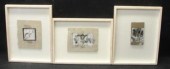 DELAY, A. 3 Small Framed Eroti
